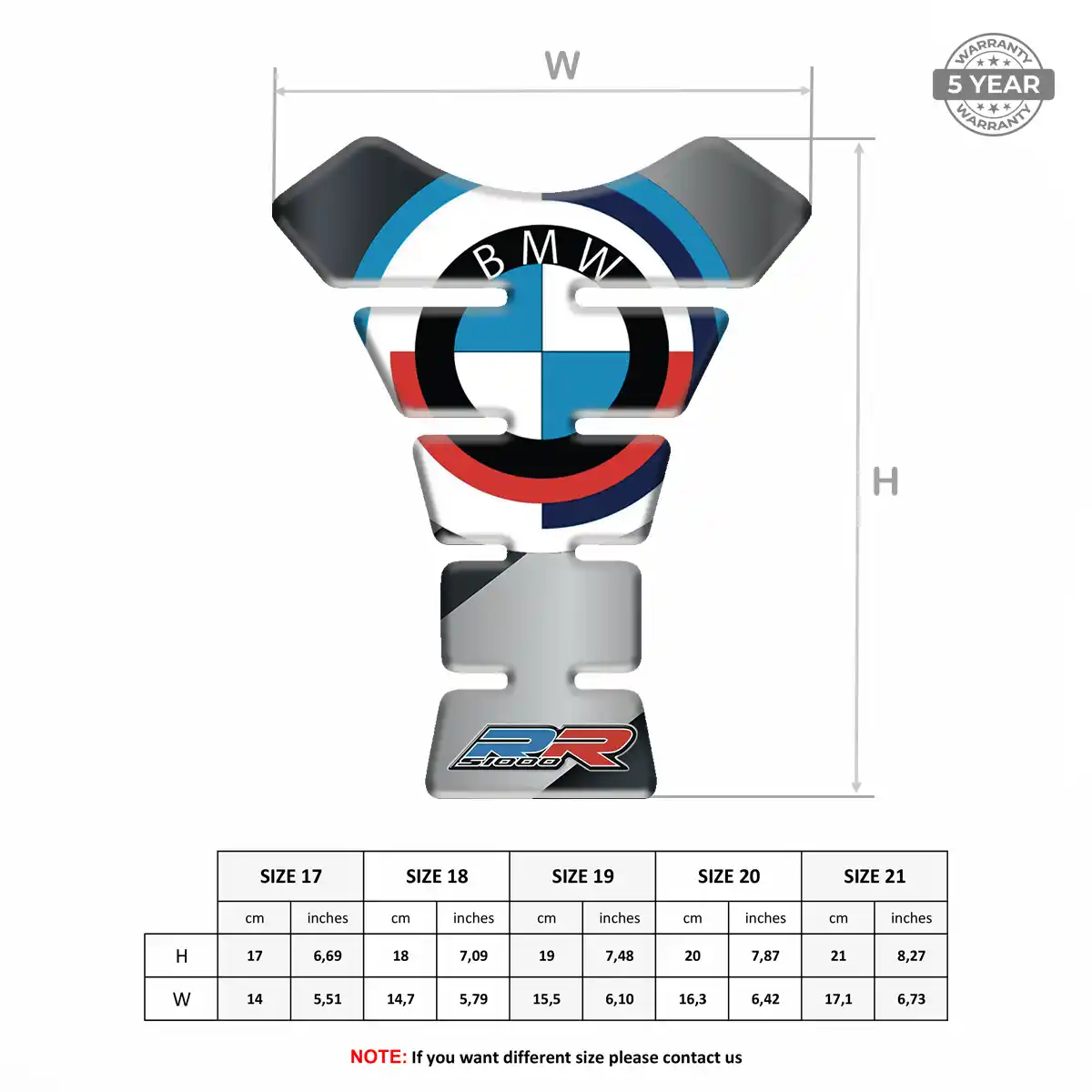 BMW Tank Guard Pads Motorbike Deluxe Edition
