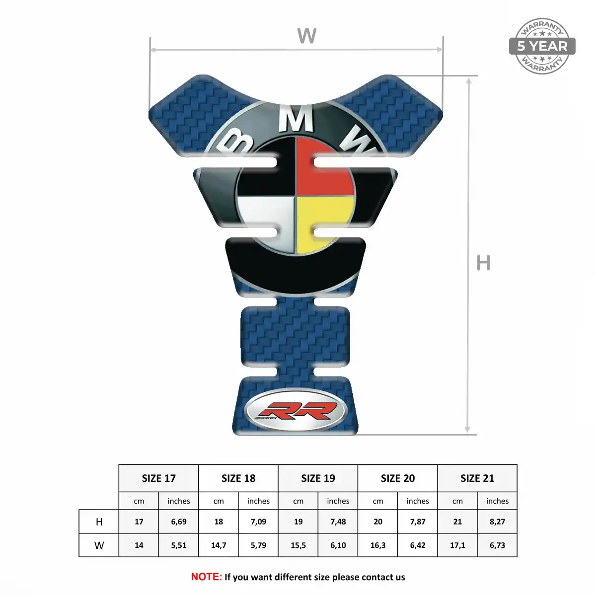 BMW Tank Guard Pads Motorbike Exclusive Series
