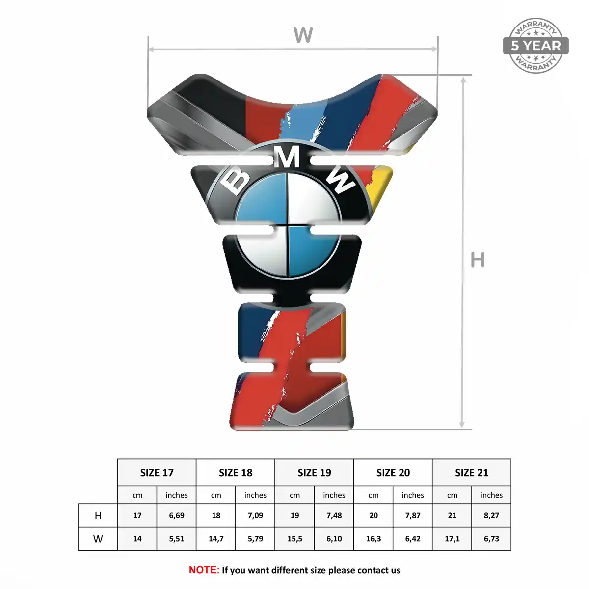 BMW Tank Guard Pads Motorbike Prestige Line