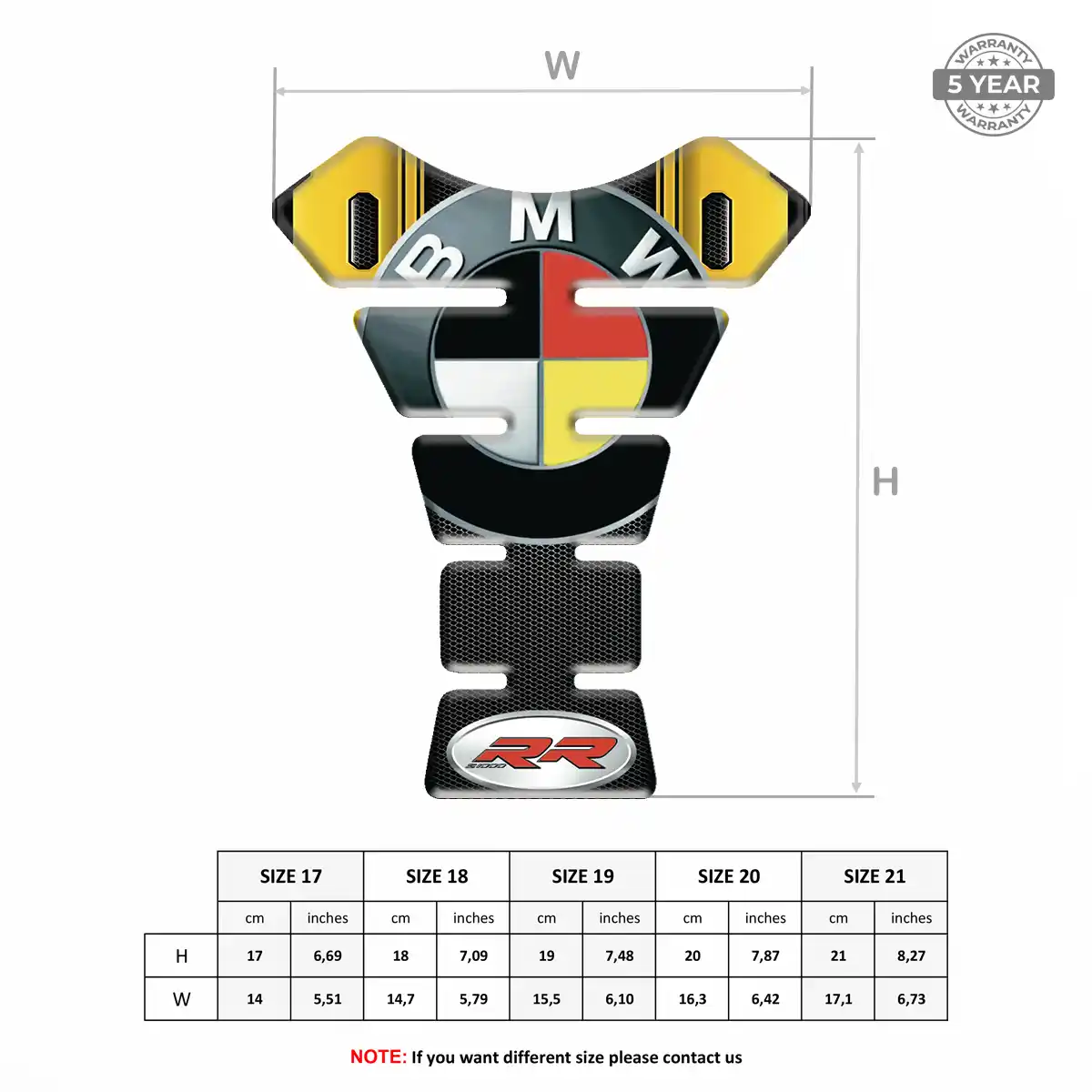 BMW Tank Guard Pads Motorbike Signature Grade