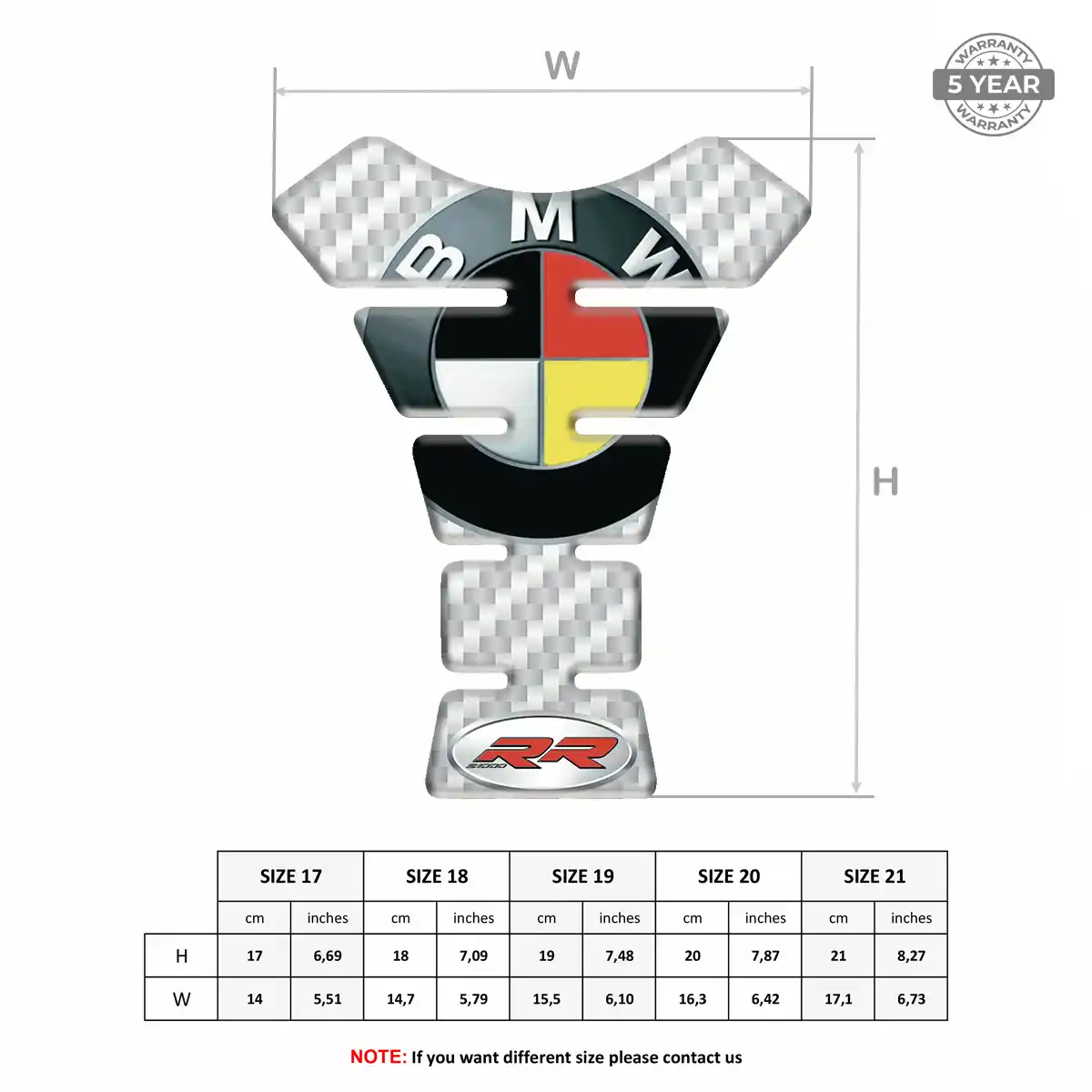 BMW Tank Guard Pads Motorcycle Signature Grade