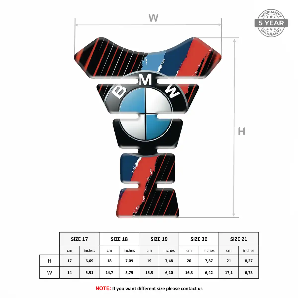 BMW Tank Guard Pads Sleek Style