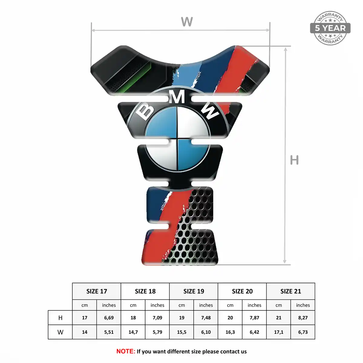 BMW Tank Guard Protector Motorbike Deluxe Edition