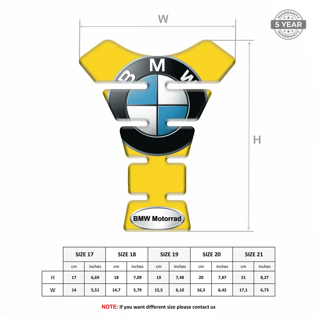 BMW Tank Guard Protector Motorbike Prestige Line