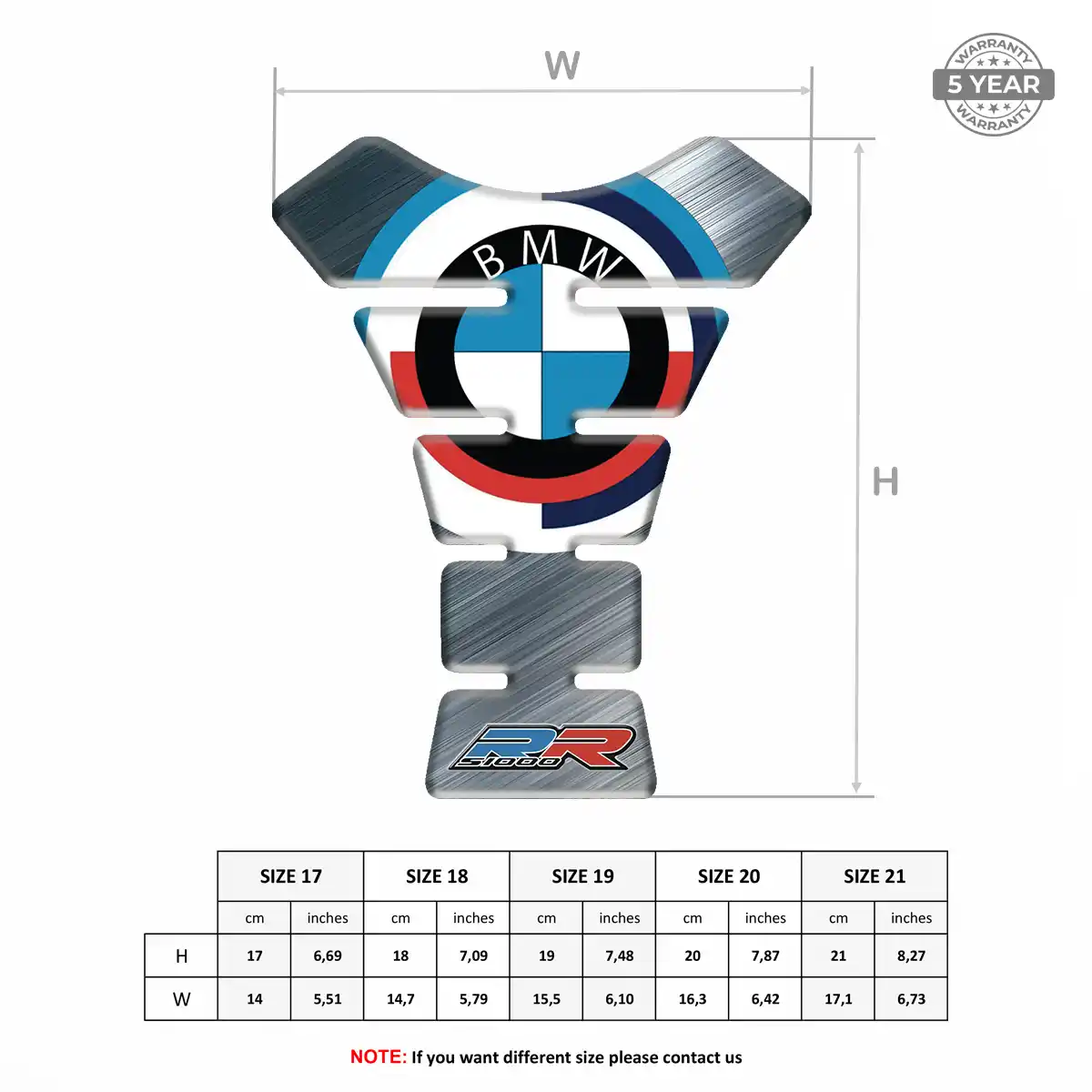 BMW Tank Guard Protector Motorbike Superior Craft