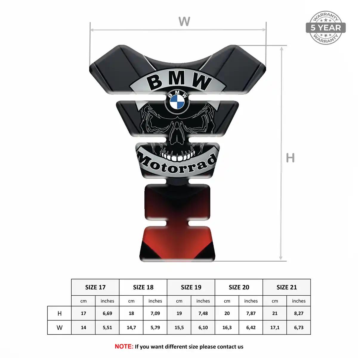 BMW Tank Guard Protector Motorcycle Elite Finish