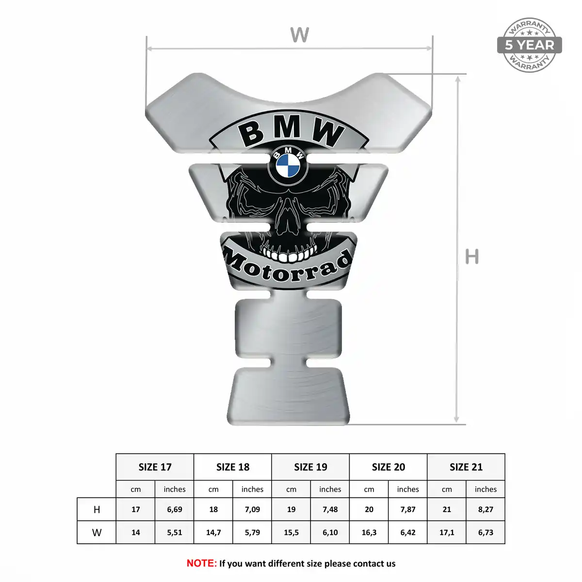 BMW Tank Guard Protector Motorcycle Noble Edition