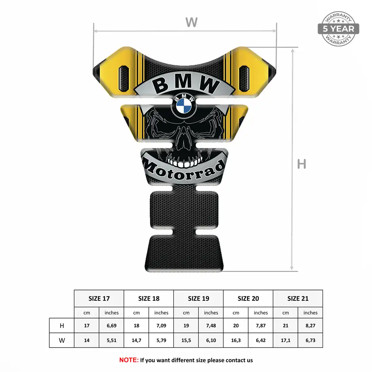BMW Tank Guard Protector Motorcycle Signature Grade