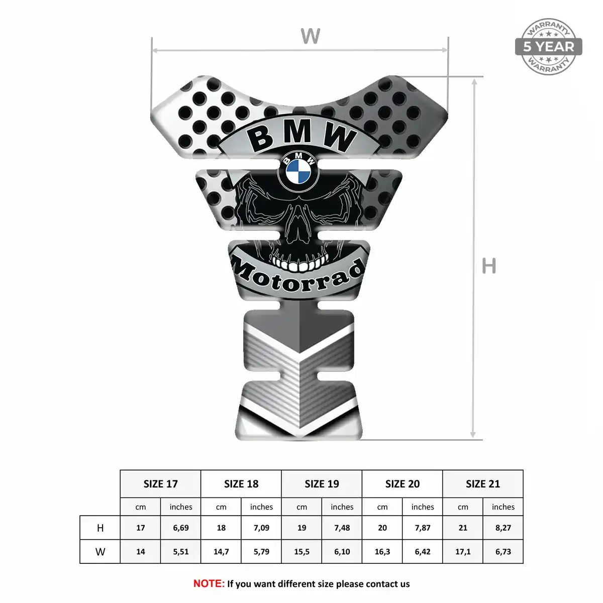 BMW Tank Guard Protector Motorcycle Superior Craft
