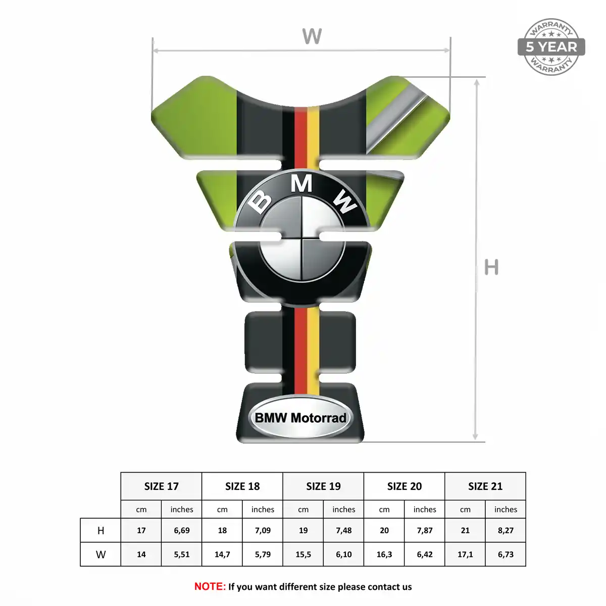 BMW Tank Knee Pad Prestige Line