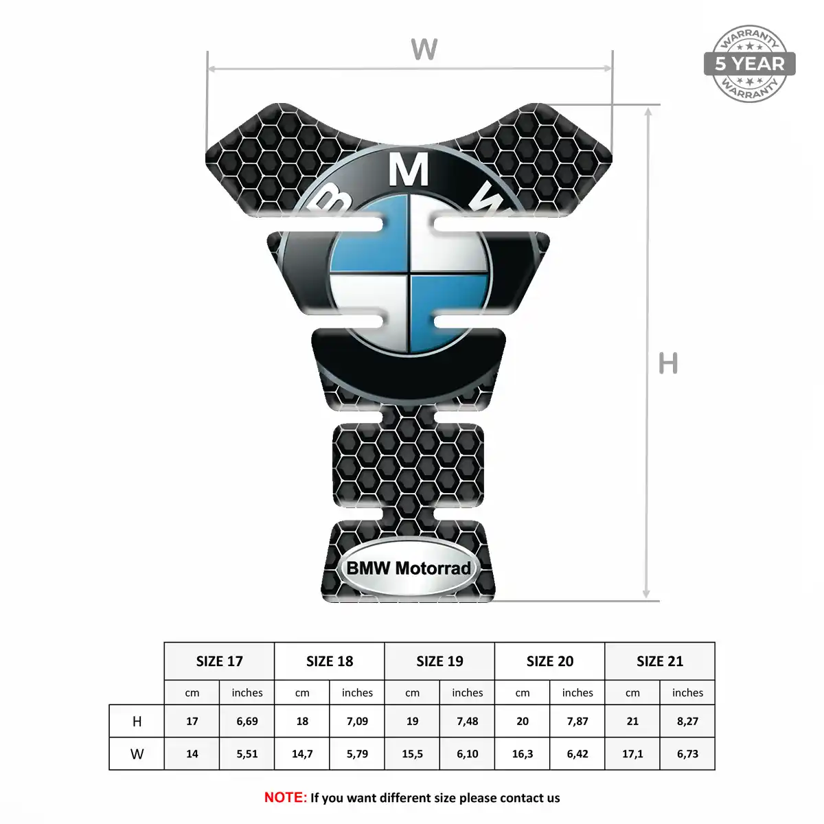 BMW Tank Knee Pad Prime Quality