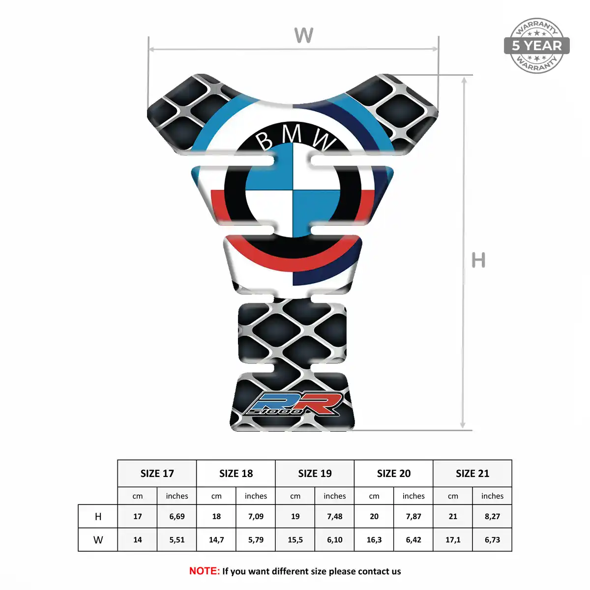 BMW Tank Pad Elite Finish