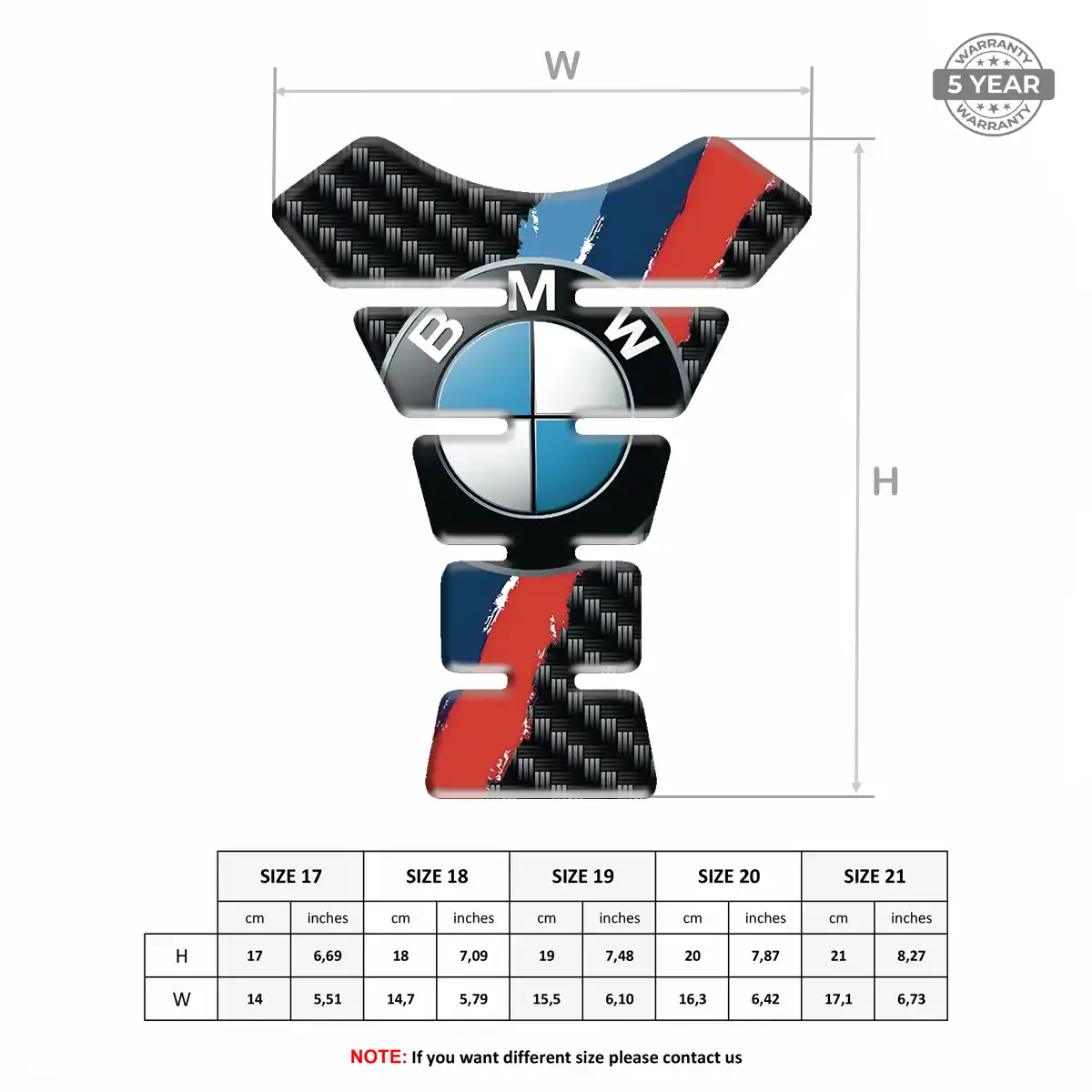 BMW Tank Pad Fuse Motorbike Elite Edition