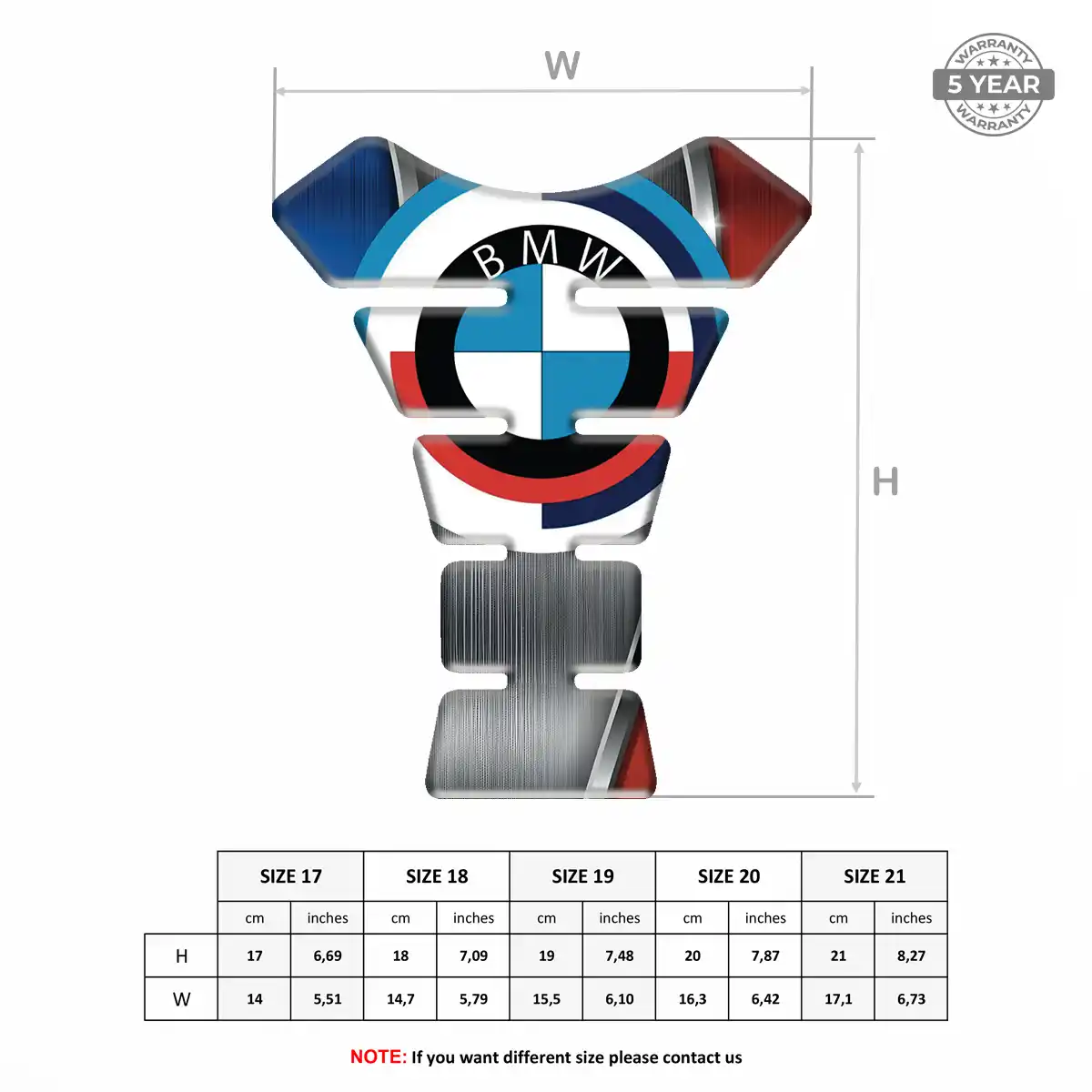 BMW Tank Pad Fuse Motorbike Noble Edition