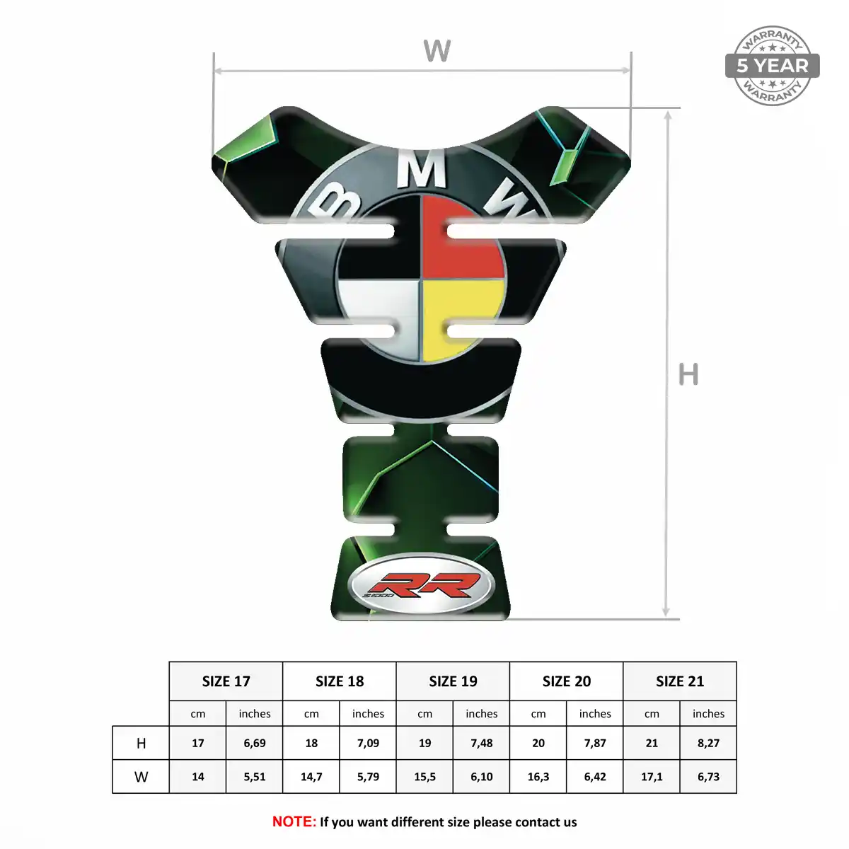 BMW Tank Pad Fuse Motorbike Superior Craft