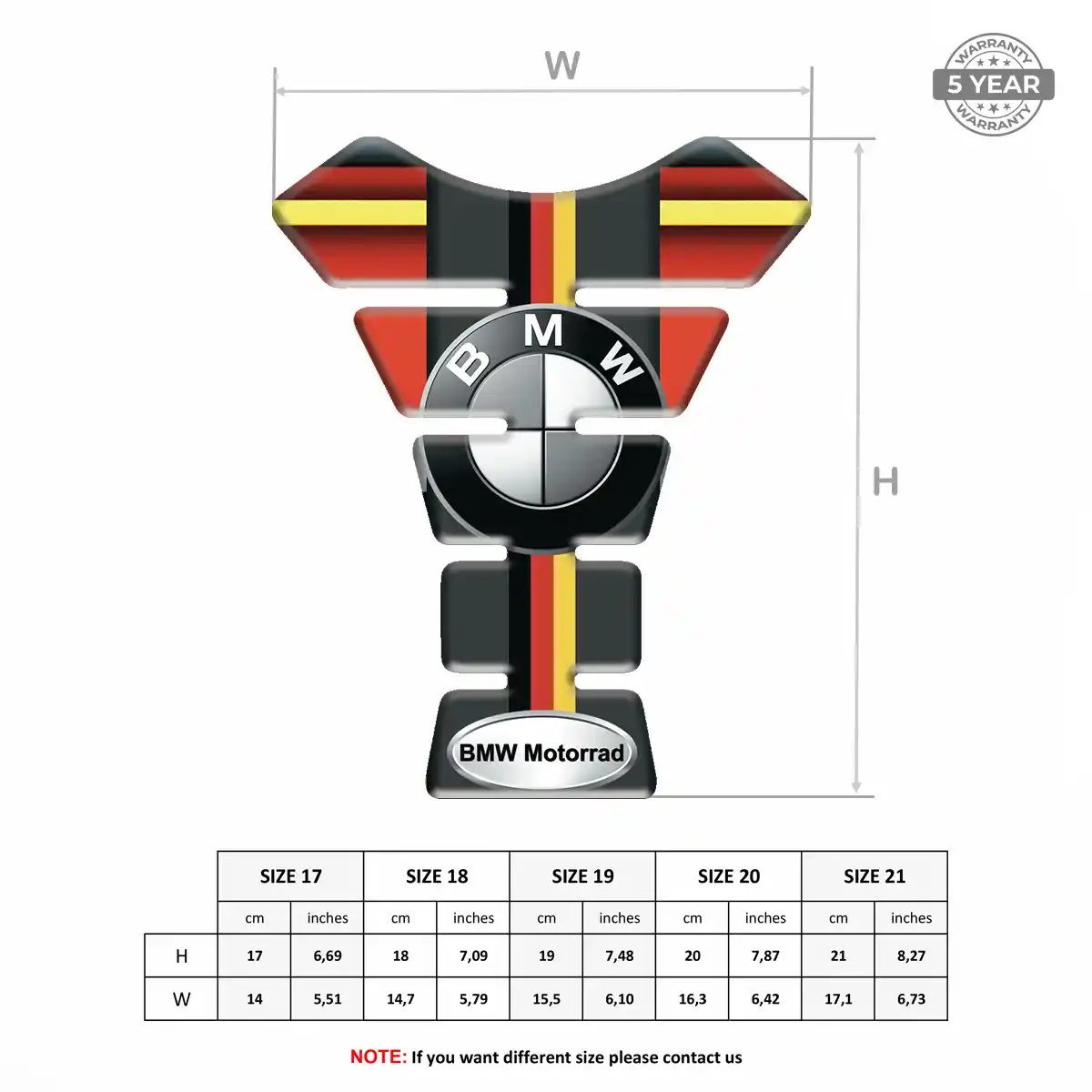 BMW Tank Pad Fuse Motorcycle Deluxe Edition