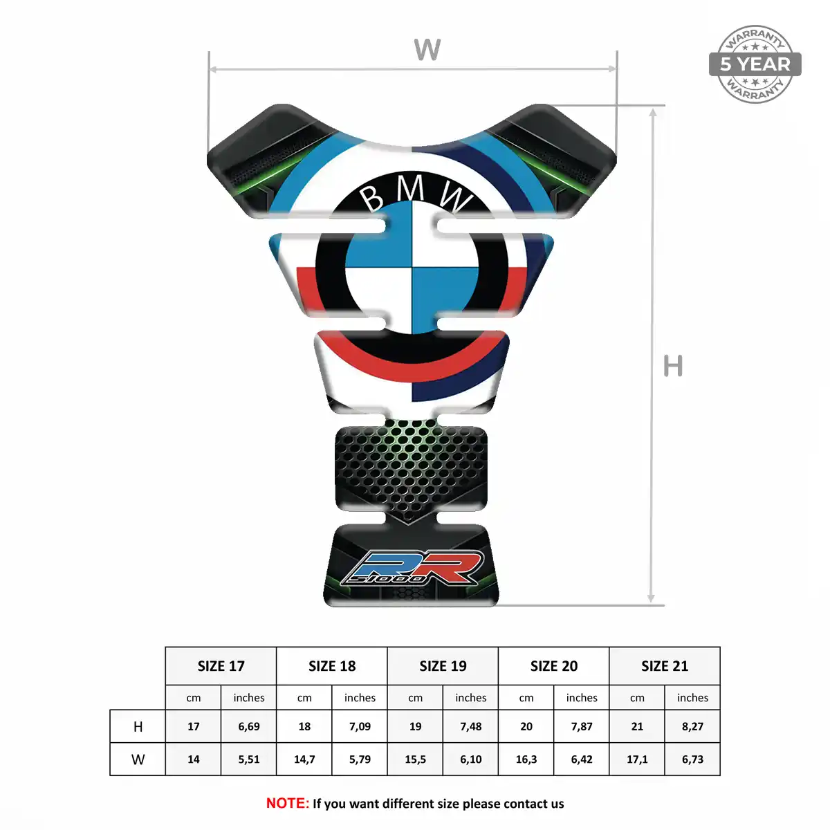 BMW Tank Pad Fuse Motorcycle Elite Edition