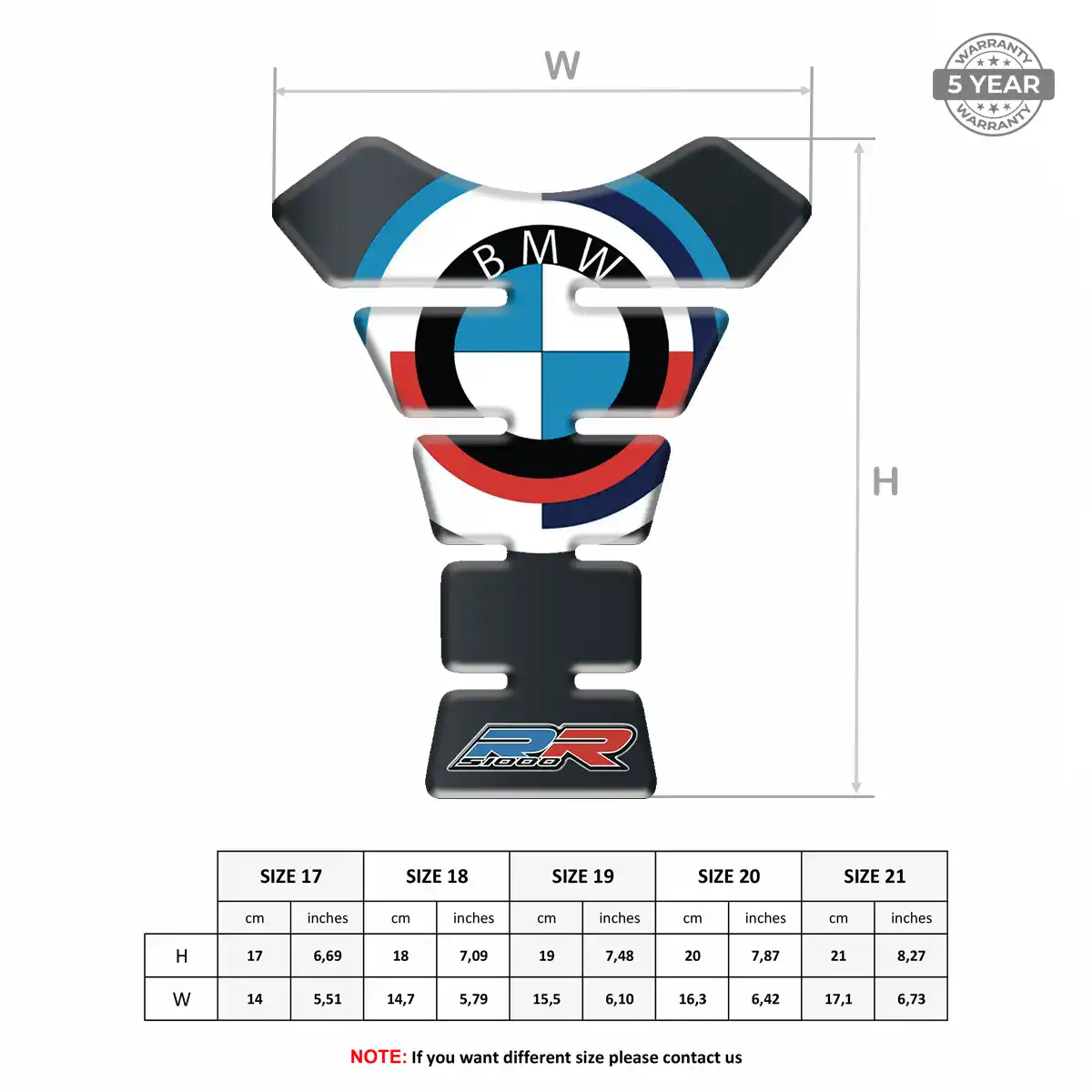 BMW Tank Pad Fuse Motorcycle Prestige Line