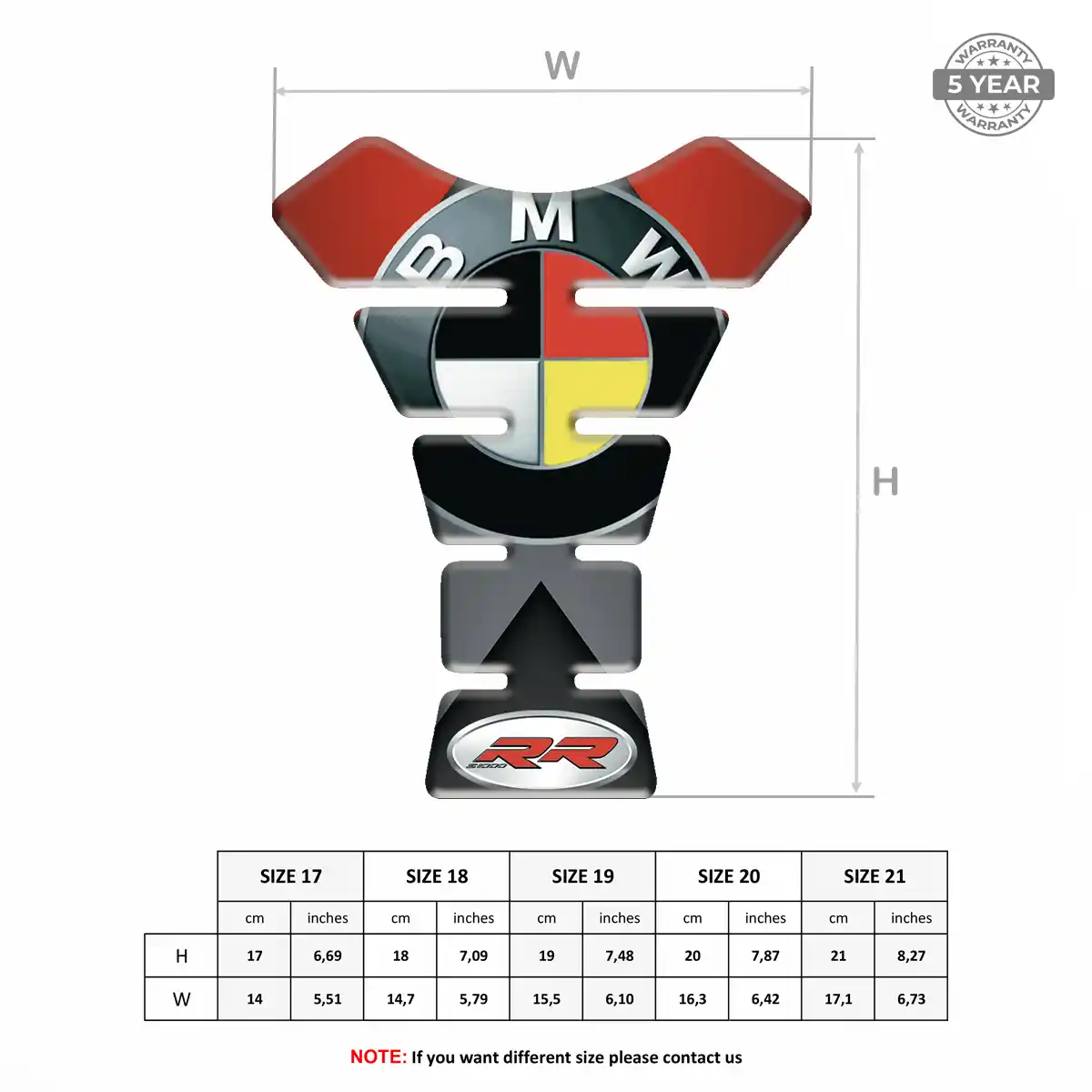 BMW Tank Pad Fuse Motorcycle Refined Design
