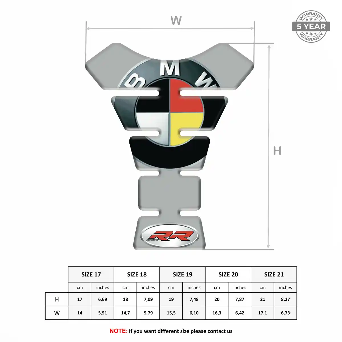 BMW Tank Pad Fuse Motorcycle Superior Craft