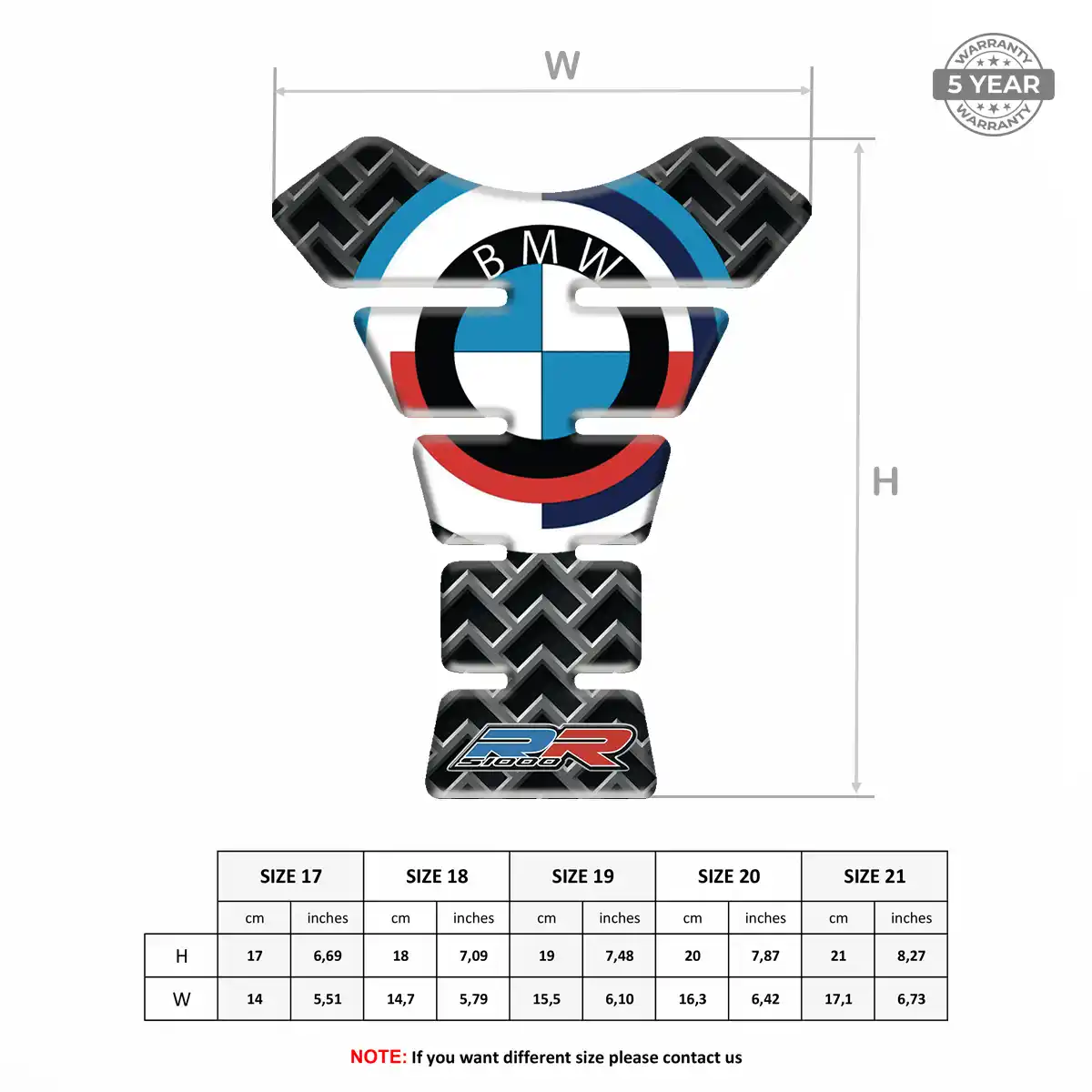 BMW Tank Pad Guard Elite Finish