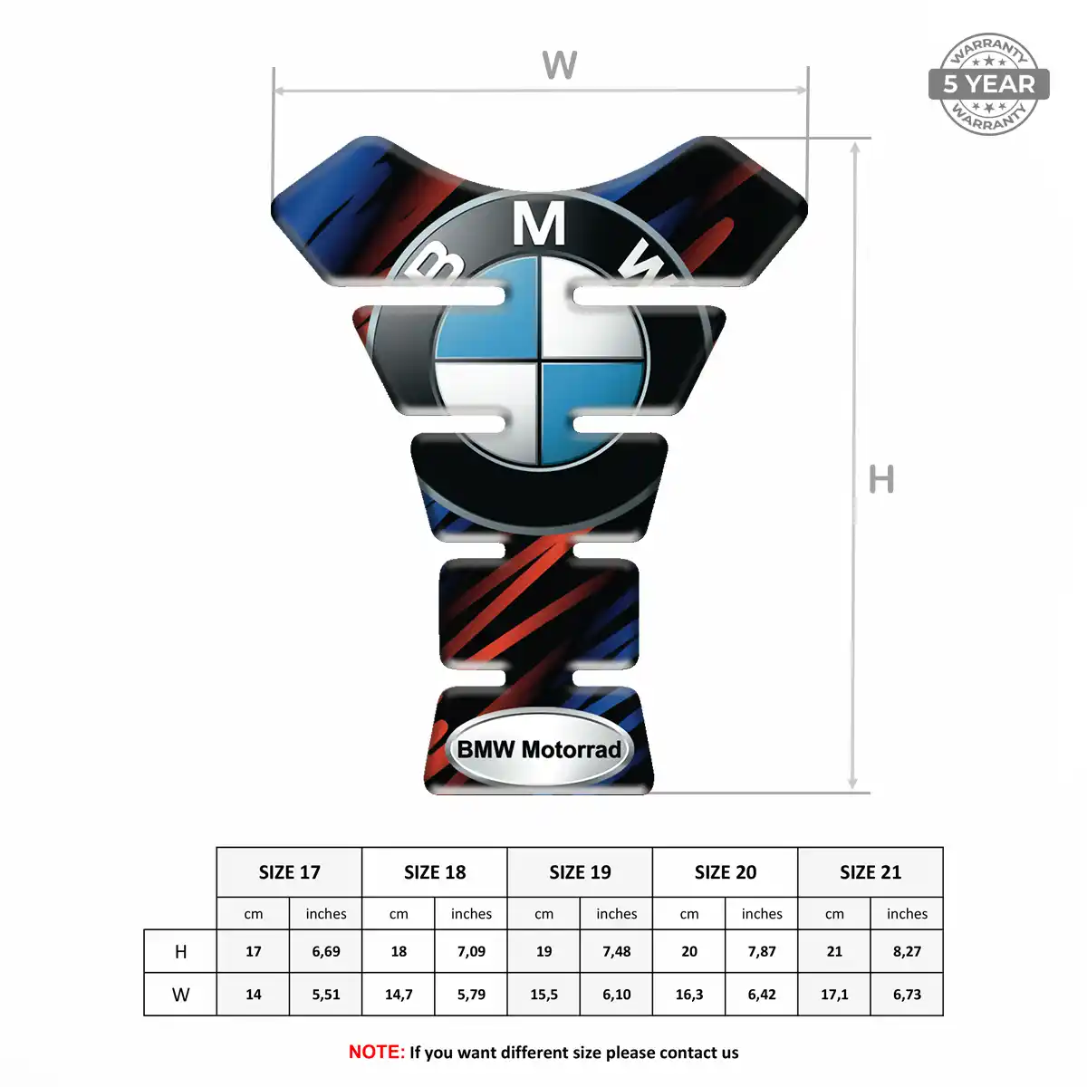 BMW Tank Pad Guard Motorbike Exclusive Series