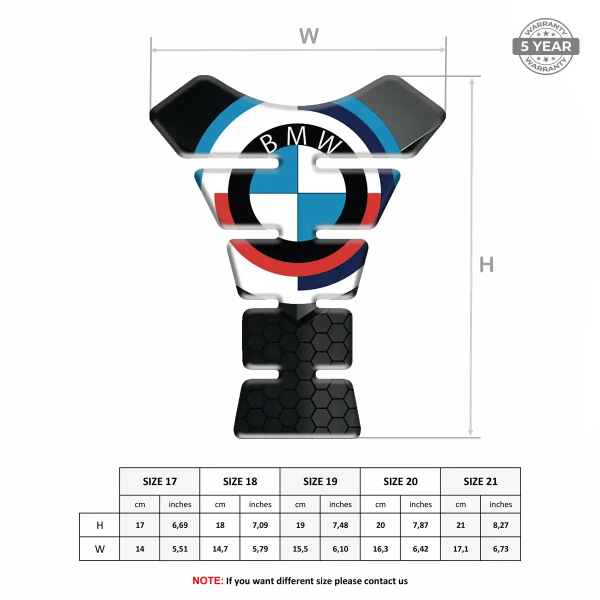 BMW Tank Pad Guard Motorbike Prestige Line