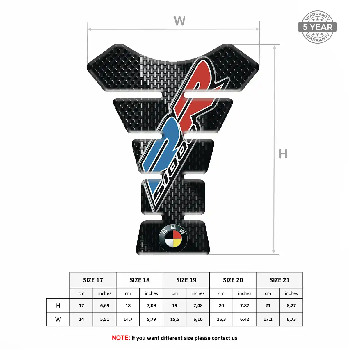 BMW Tank Pad Guard Motorbike Refined Design