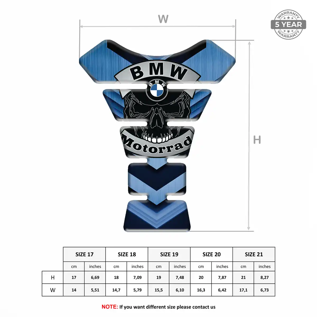 BMW Tank Pad Guard Motorbike Signature Grade