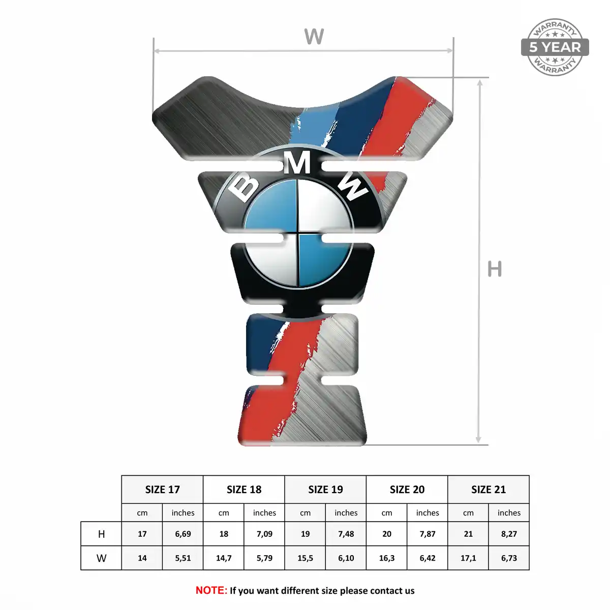 BMW Tank Pad Guard Motorcycle Deluxe Edition