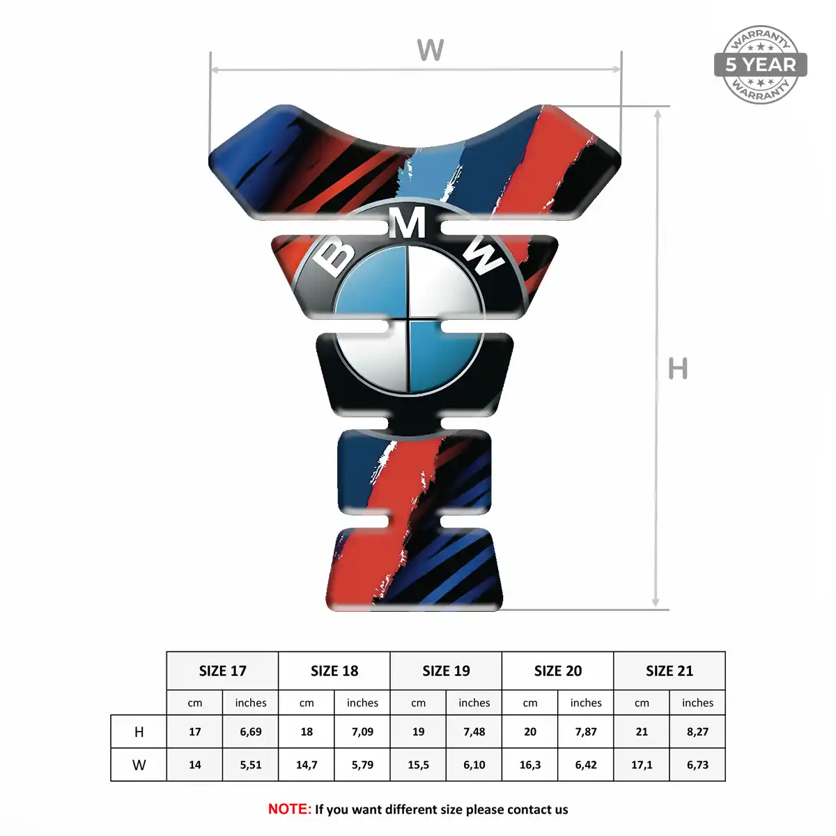 BMW Tank Pad Guard Motorcycle Elite Finish