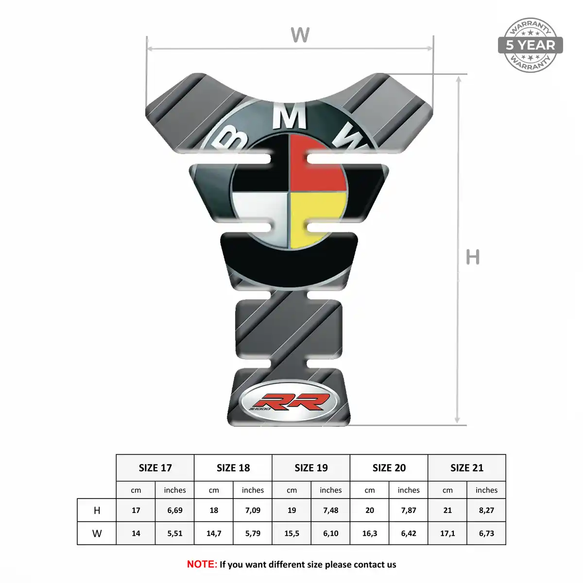 BMW Tank Pad Guard Motorcycle Prime Quality