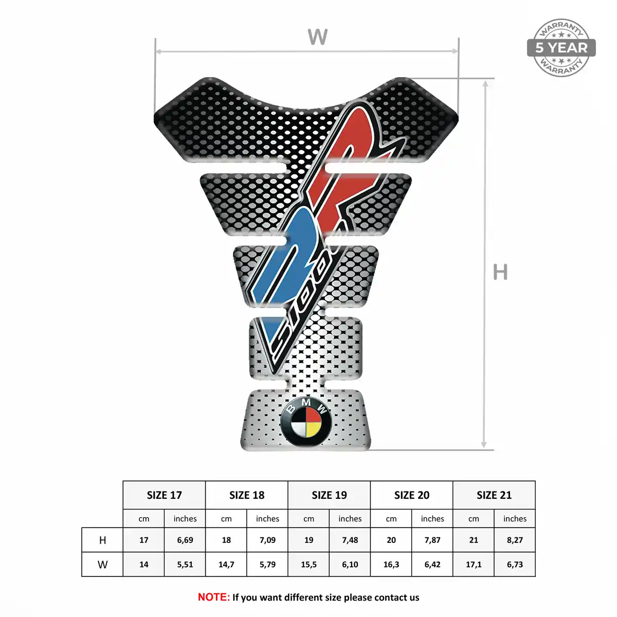 BMW Tank Pad Guard Motorcycle Refined Design