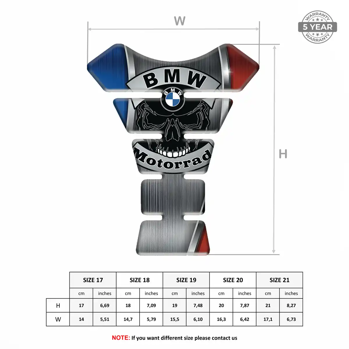 BMW Tank Pad Guard Motorcycle Sleek Style