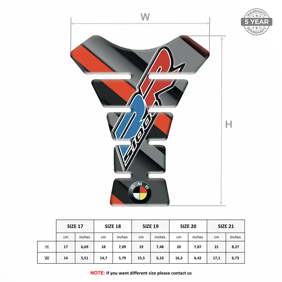 BMW Tank Pad Guard Motorcycle Superior Craft