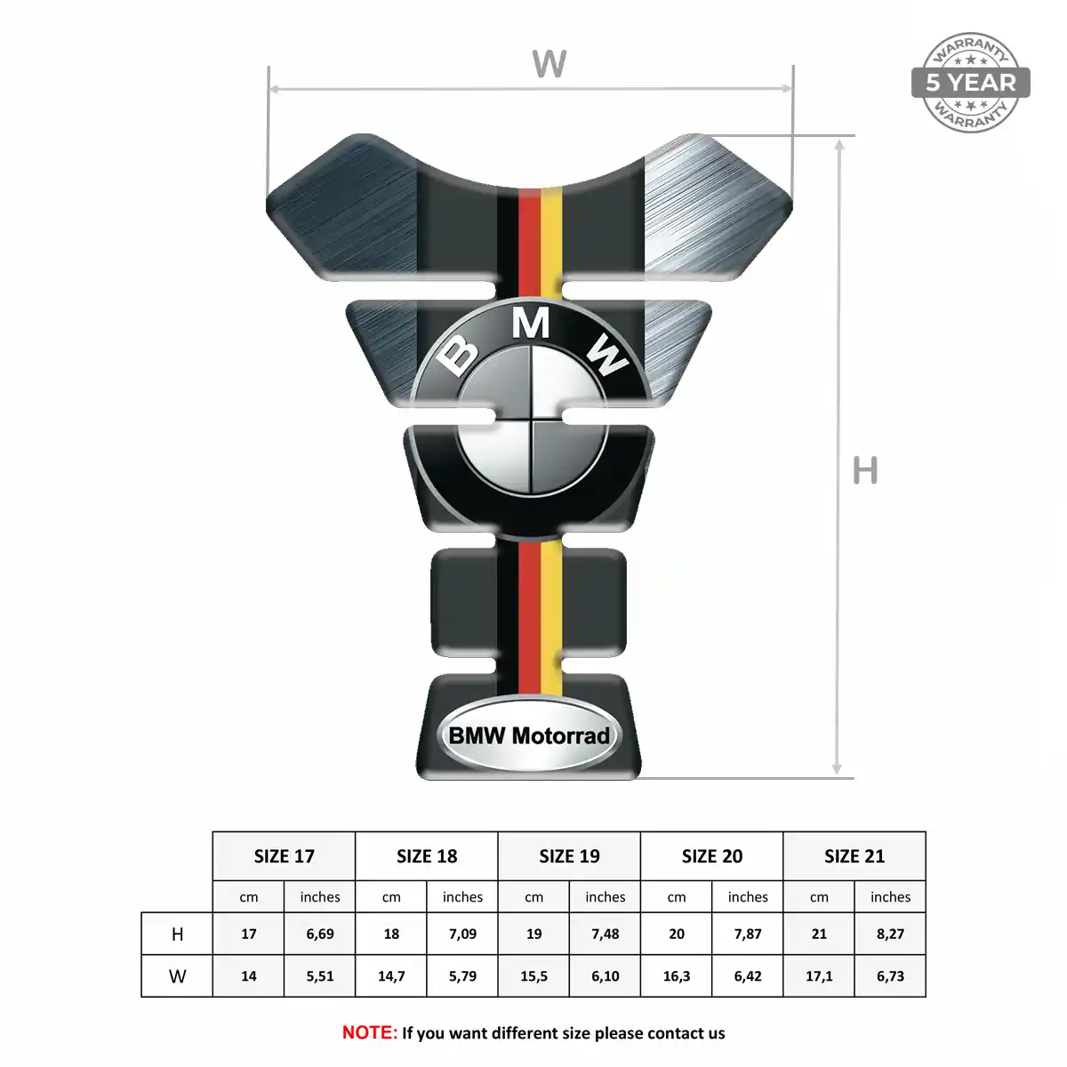 BMW Tank Pad Guard Superior Craft