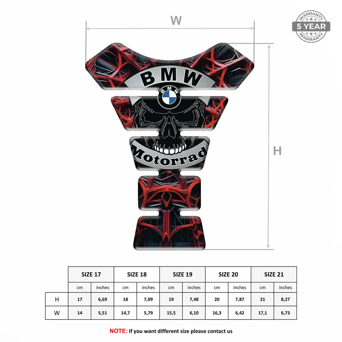 BMW Tank Pad Motorbike Elite Finish