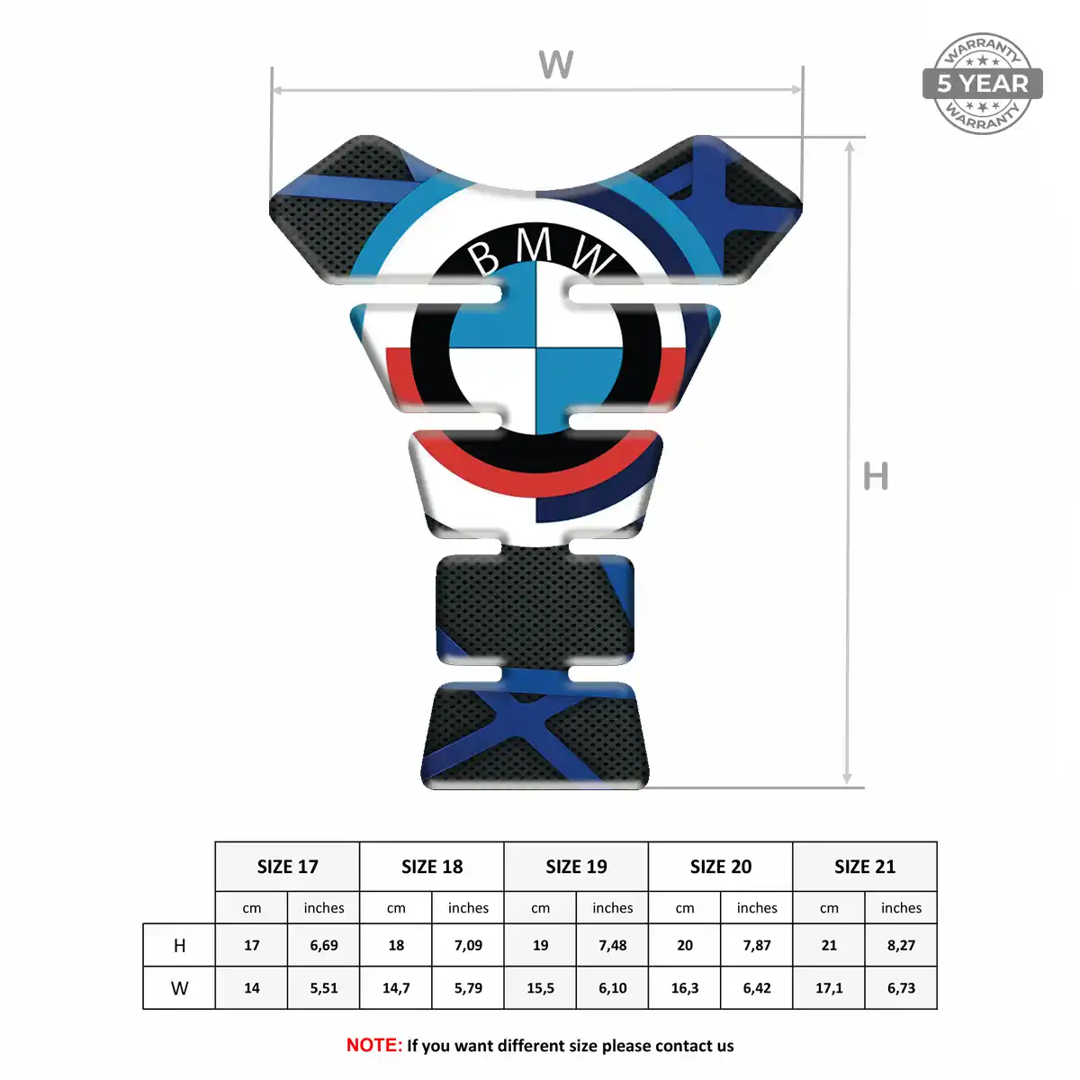 BMW Tank Pad Motorbike Signature Grade