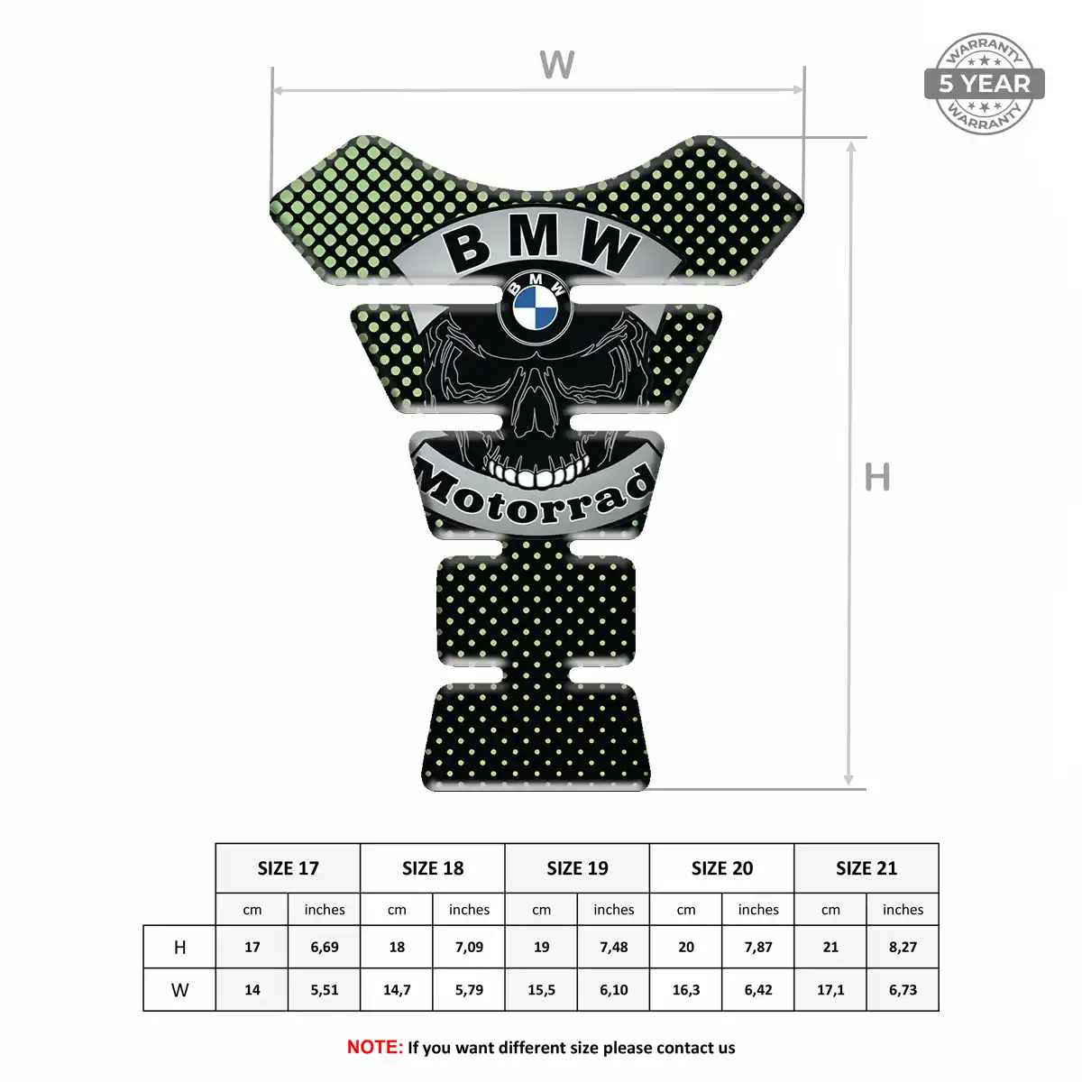 BMW Tank Pad Motorcycle Exclusive Series