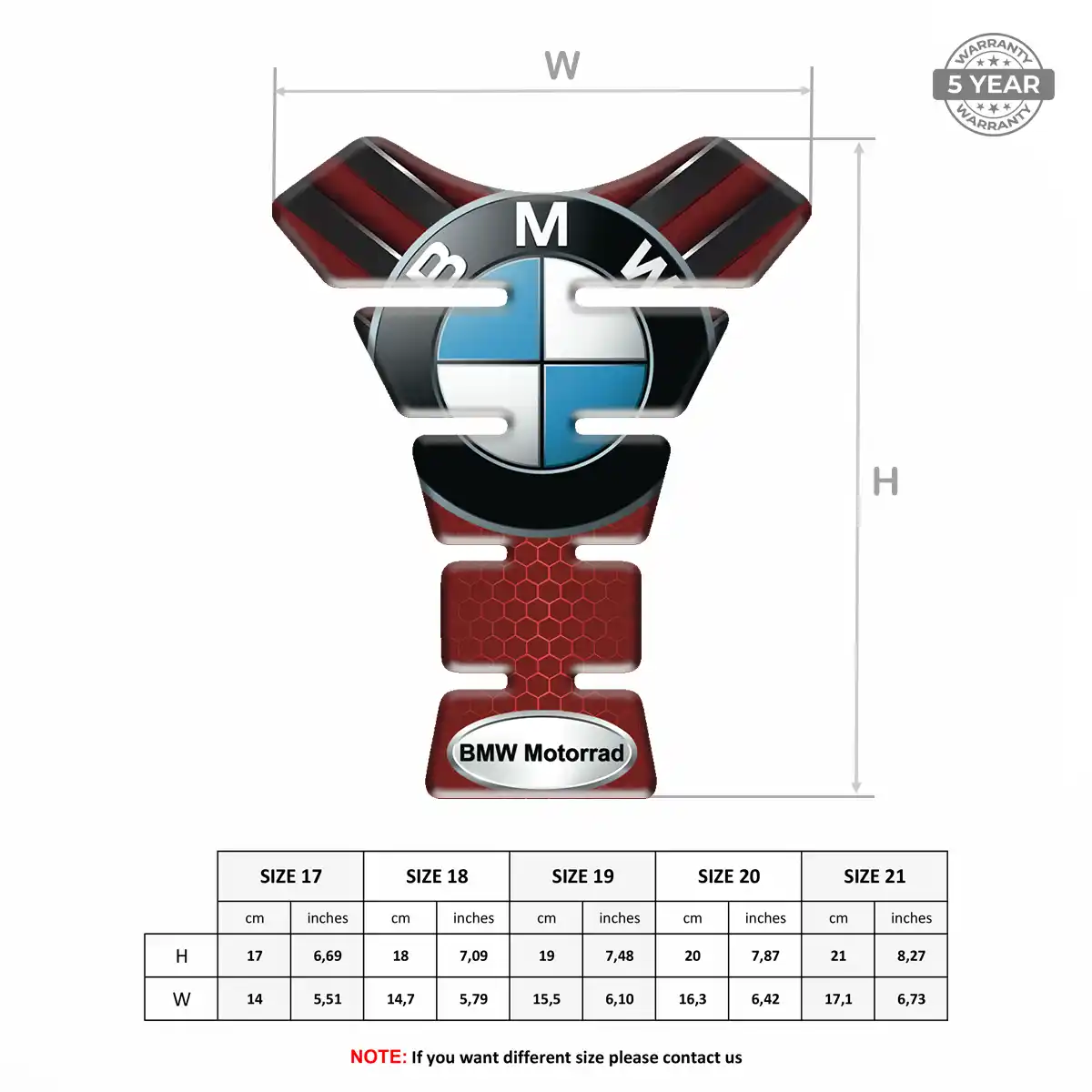 BMW Tank Pad Protector Deluxe Edition