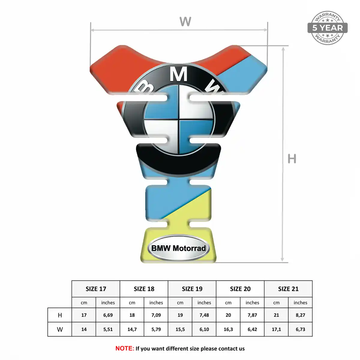 BMW Tank Pad Protector Motorbike Deluxe Edition