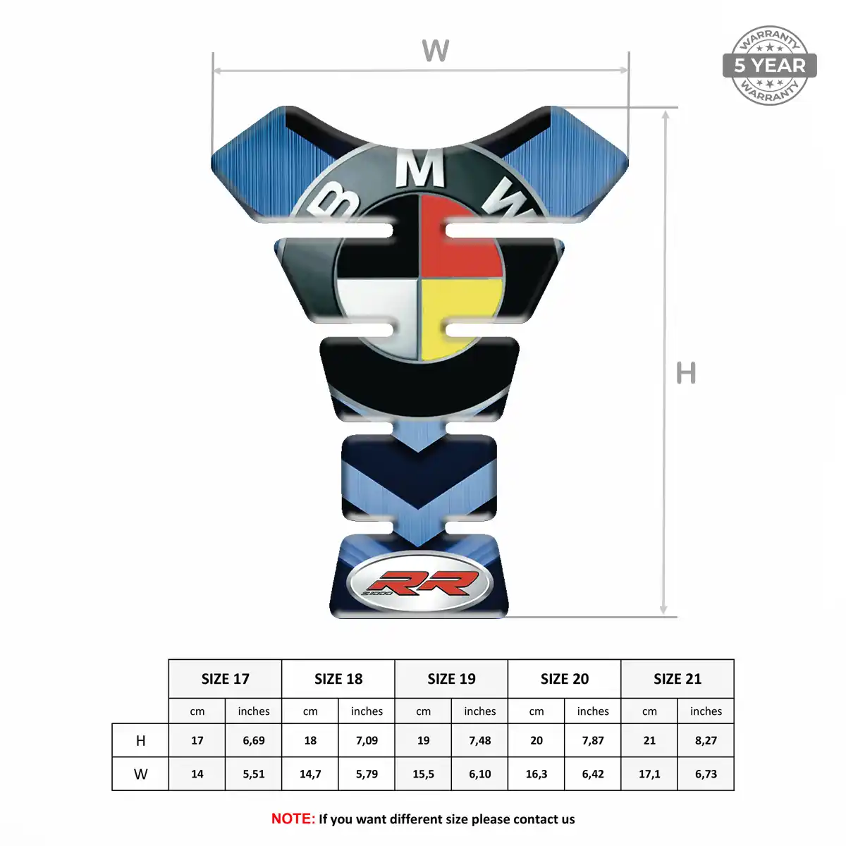 BMW Tank Pad Protector Motorcycle Deluxe Edition