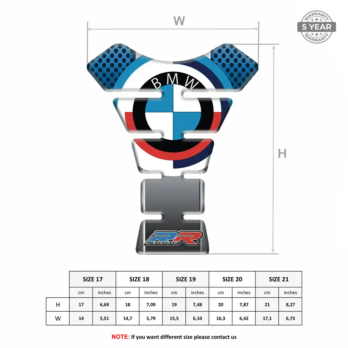 BMW Tank Pad Protector Motorcycle Exclusive Series