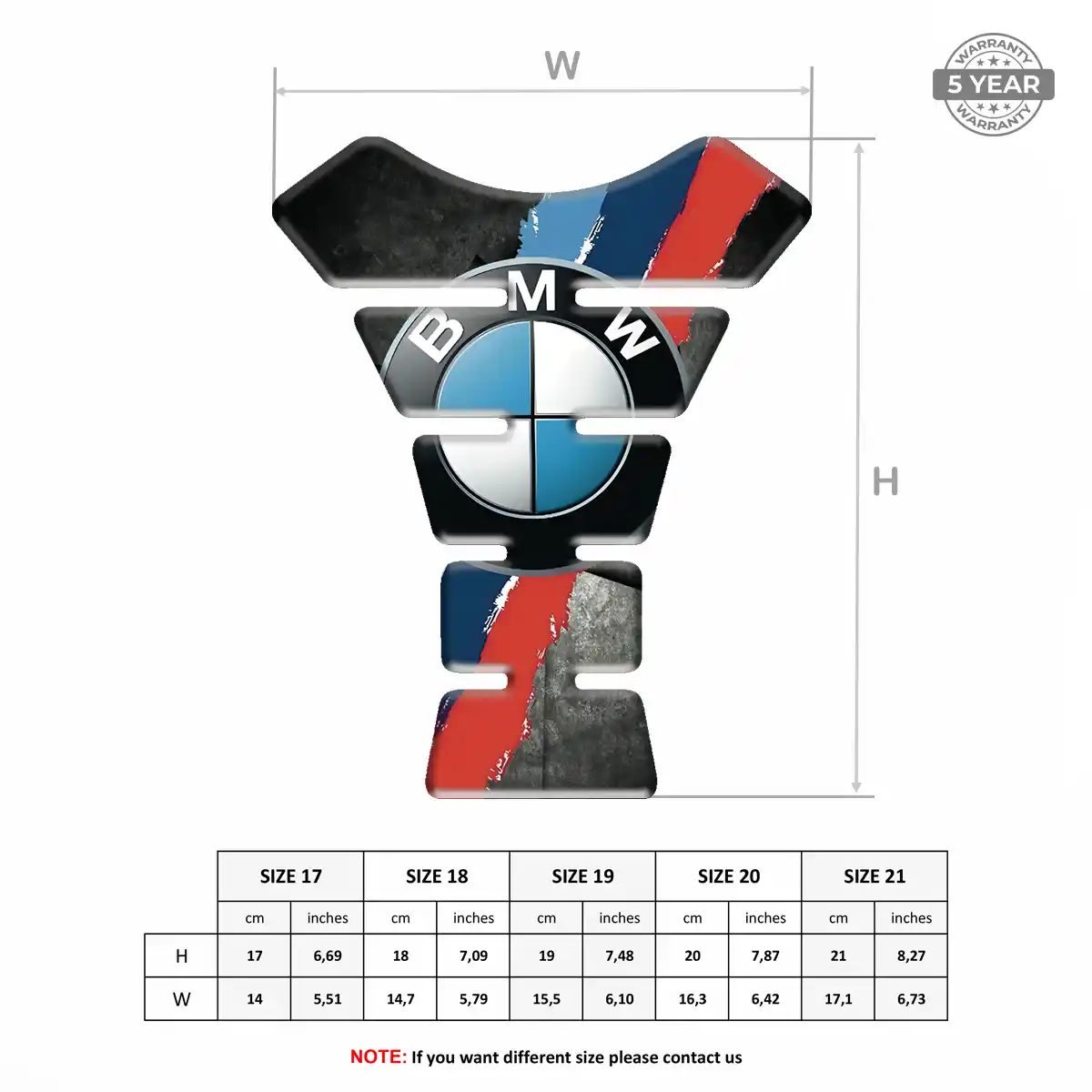 BMW Tank Pad Protector Motorcycle Prestige Line