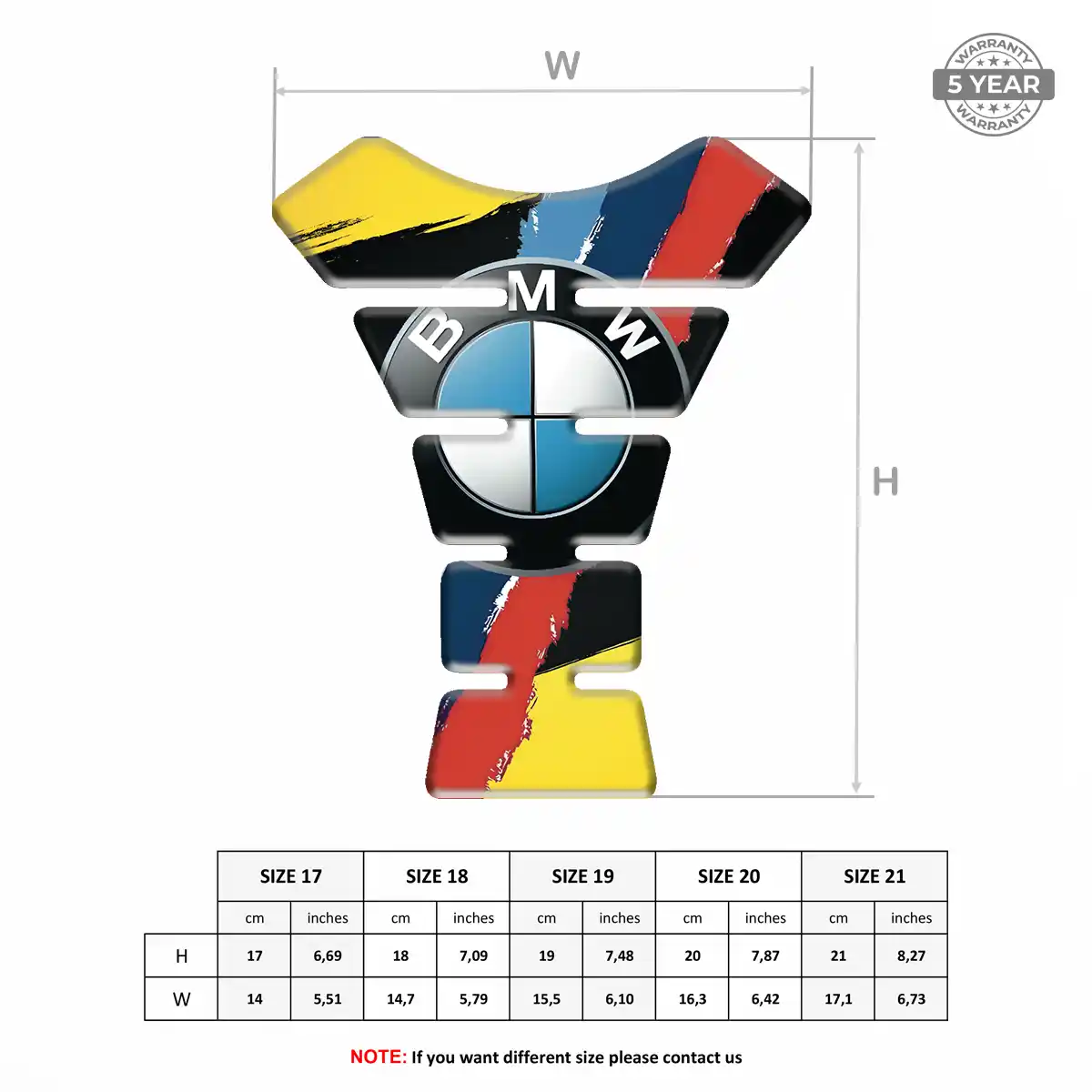 BMW Tank Pad Protector Motorcycle Prime Quality