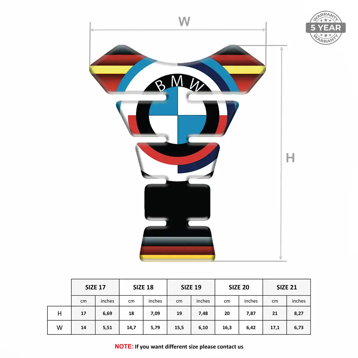 BMW Tank Pad Protector Motorcycle Signature Grade