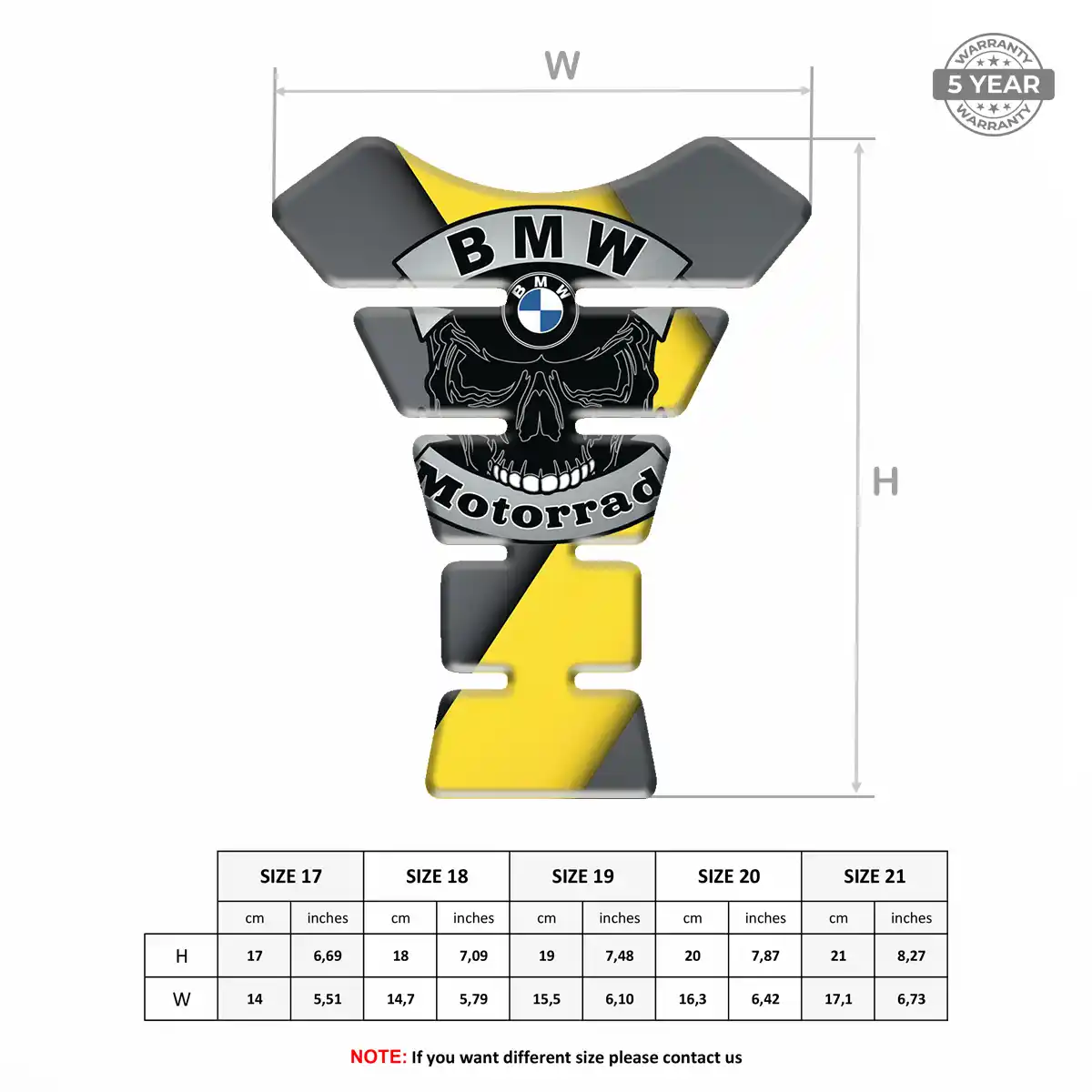 BMW Tank Pad Protector Motorcycle Superior Craft