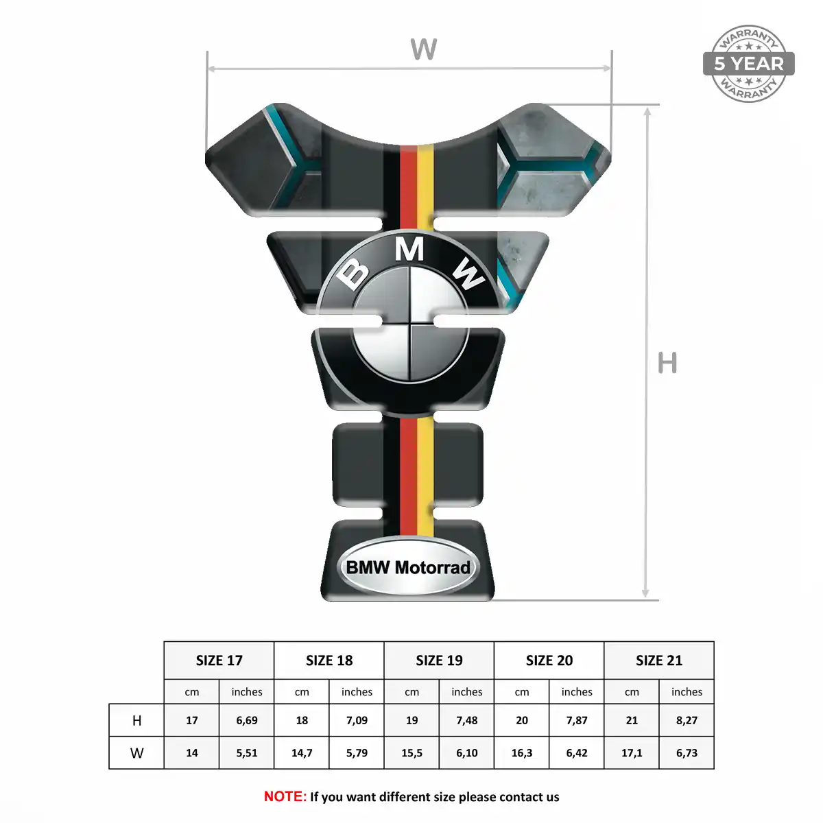 BMW Tank Pad Protector Opulent Line