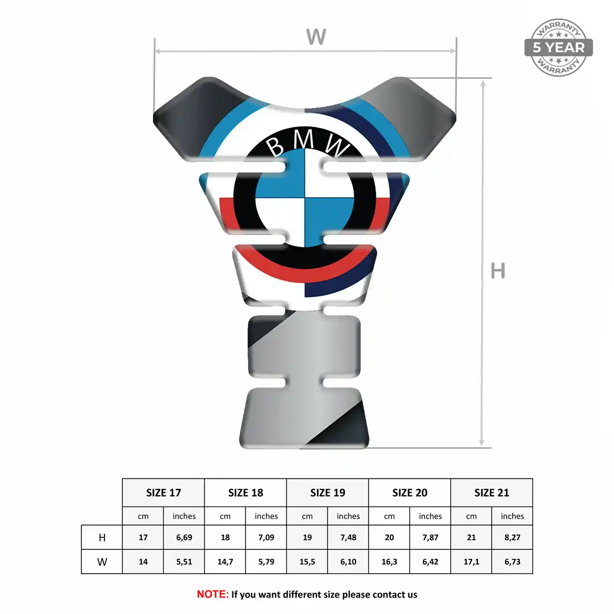 BMW Tank Pad Protector Refined Design