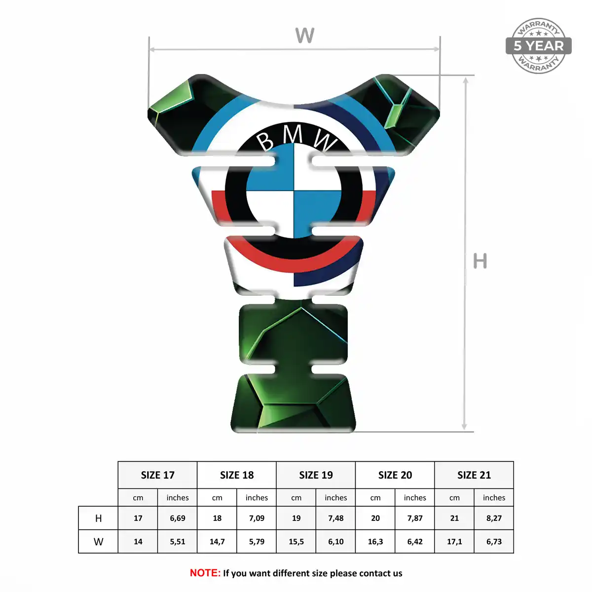 BMW Tank Pad Protector Sleek Style